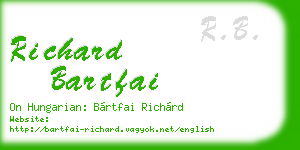 richard bartfai business card
